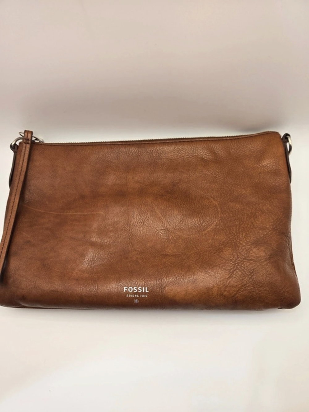 Fossil Issue No. 1954 Leather Crossbody Bag Brown